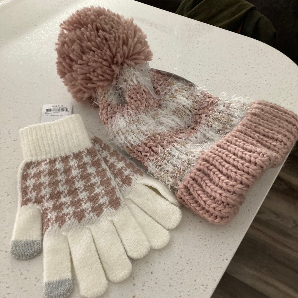 Beanie & Glove Set - New with Tags